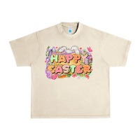 Sandshell Happy Easter Urban Heavy Tee - LillyAllenDesigns