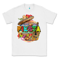 White Fiesta Classic Tee - FaDigitalArtStudio