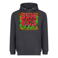 Smoke summer vibes watermelon leopard background Heavyweight Hoodie - Jasminsmagicworld