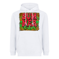 White summer vibes watermelon leopard background Heavyweight Hoodie - Jasminsmagicworld