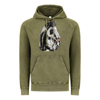 Vintage Olive paint horse Vintage Hoodie - LillyAllenDesigns