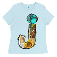 Baby Blue farm life alphabet lowercase letters j Ladies Tee - BundleAndBundleShop