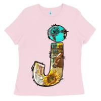 Bubblegum Pink farm life alphabet lowercase letters j Ladies Tee - BundleAndBundleShop