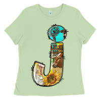 Matcha farm life alphabet lowercase letters j Ladies Tee - BundleAndBundleShop