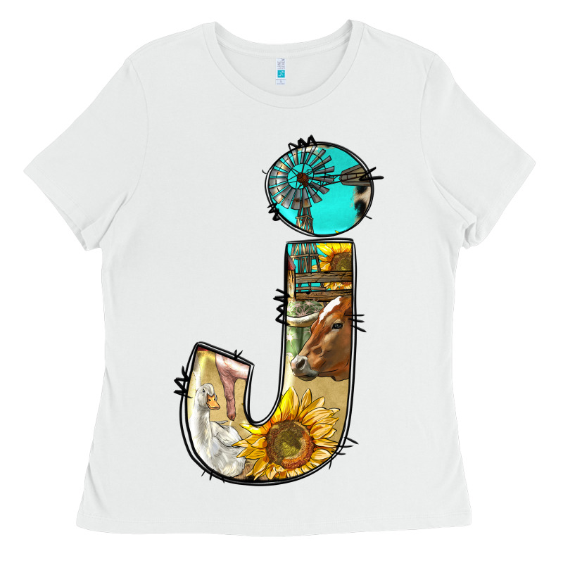 Farm Life Alphabet Lowercase Letters J Ladies Tee by BundleAndBundleShop | Teevron