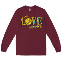 Burgundy love summer Long Sleeve Tee - CowhideDigitalArt