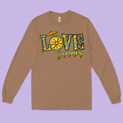 Love Summer Long Sleeve Tee Designed By Cowhidedigitalart