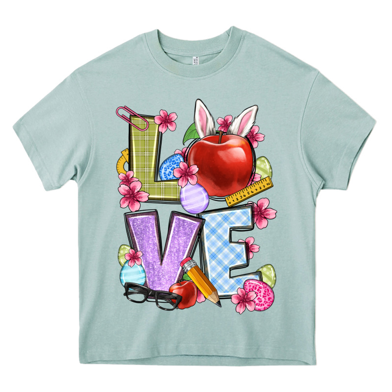 Easter Love Teacher Heavy Core Tee by OliviaCreatesArt | Teevron