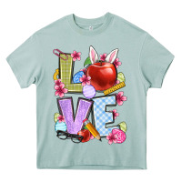 Arona Easter love Teacher Heavy Core Tee - OliviaCreatesArt