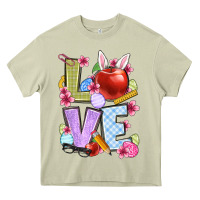 Mossy Easter love Teacher Heavy Core Tee - OliviaCreatesArt