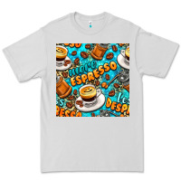 Dove Grey more espresso less despresso coffee with leopard seamless pattern bbs Premium Tee - BundleAndBundleShop
