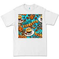 White more espresso less despresso coffee with leopard seamless pattern bbs Premium Tee - BundleAndBundleShop