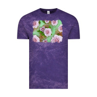 Cloud Purple Pink Roses Background Vintage Tee - LillyAllenDesigns