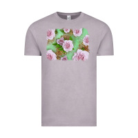 Vintage Zinc Pink Roses Background Vintage Tee - LillyAllenDesigns