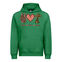 Emerald Peace Love Jesus Urban Hoodie - Jasminsmagicworld