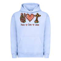 Pigment Grape Ice Peace Love Jesus Urban Hoodie - Jasminsmagicworld