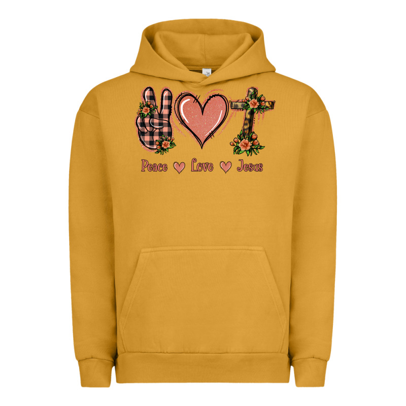 Peace Love Jesus Urban Hoodie by Jasminsmagicworld | Teevron