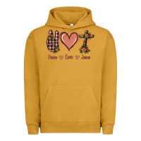 Pigment Peanut Butter Peace Love Jesus Urban Hoodie - Jasminsmagicworld