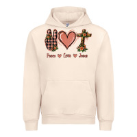 Sandshell Peace Love Jesus Urban Hoodie - Jasminsmagicworld