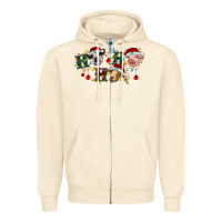 Sandshell Hohoho Christmas Cows Zipper Hoodie - RanaPortraitStore