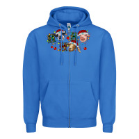 True Royal Hohoho Christmas Cows Zipper Hoodie - RanaPortraitStore