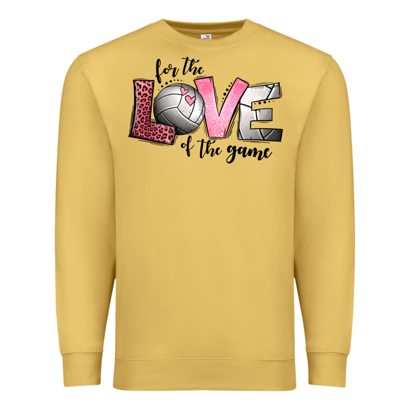 For The Love Of The Game Volleyball Premium Sweatshirt by Jasminsmagicworld | Teevron