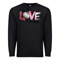 Black for the love of the game volleyball Premium Sweatshirt - Jasminsmagicworld