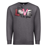 Charcoal Heather for the love of the game volleyball Premium Sweatshirt - Jasminsmagicworld