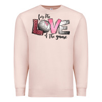 Pale Pink for the love of the game volleyball Premium Sweatshirt - Jasminsmagicworld