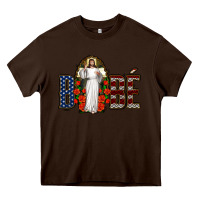 Chocolate Brown bebe jesus christ Heavy Core Tee - Jasminsmagicworld