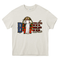 Cream bebe jesus christ Heavy Core Tee - Jasminsmagicworld