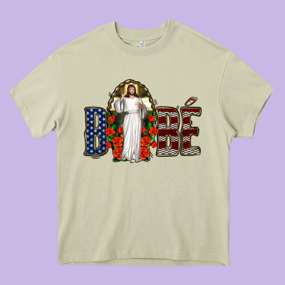 Bebe Jesus Christ Heavy Core Tee Designed By Jasminsmagicworld
