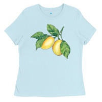 Baby Blue lemons Ladies Tee - BundleAndBundleShop