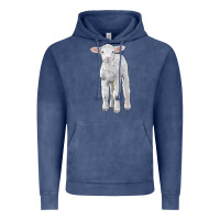 Vintage Denim merino wool baby sheep Vintage Hoodie - LillyAllenDesigns