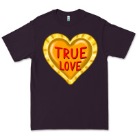 Plum valentine's day hearts Premium Tee - FaDigitalArtStudio