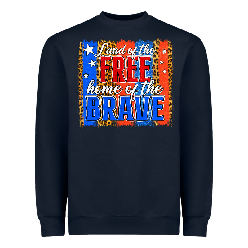 Land Of The Free Th Of July Brushstroke Heavyweight Sweatshirt by Jasminsmagicworld | Teevron