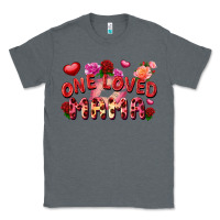 Charcoal Heather One loved mama Valentine's Day Classic Tee - FaDigitalArtStudio