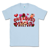 Dusty Blue One loved mama Valentine's Day Classic Tee - FaDigitalArtStudio
