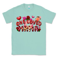 Seafoam One loved mama Valentine's Day Classic Tee - FaDigitalArtStudio