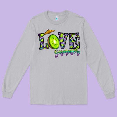 Love Summer Long Sleeve Tee Designed By Cowhidedigitalart