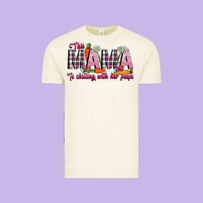 This Mama Is Chilling With Her Peeps Vintage Tee Designed By Cowhidedigitalart