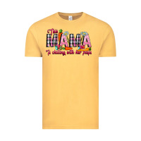 Vintage Mustard This Mama Is Chilling With Her Peeps Vintage Tee - CowhideDigitalArt