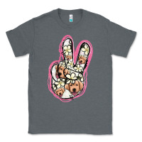 Charcoal Heather Jack Russel Peace Sign Classic Tee - Jasminsmagicworld