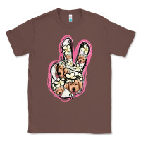 Chestnut Jack Russel Peace Sign Classic Tee - Jasminsmagicworld