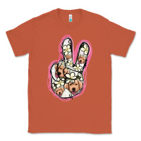 Copper Jack Russel Peace Sign Classic Tee - Jasminsmagicworld