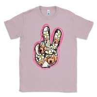 Lilac Jack Russel Peace Sign Classic Tee - Jasminsmagicworld