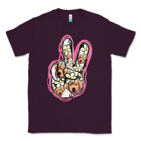 Plum Jack Russel Peace Sign Classic Tee - Jasminsmagicworld