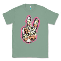 Sage Jack Russel Peace Sign Classic Tee - Jasminsmagicworld