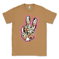 Toasted Coconut Jack Russel Peace Sign Classic Tee - Jasminsmagicworld