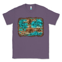 Lavender western turquoise stone aztec tiger pattern background Classic Tee - Artiststas